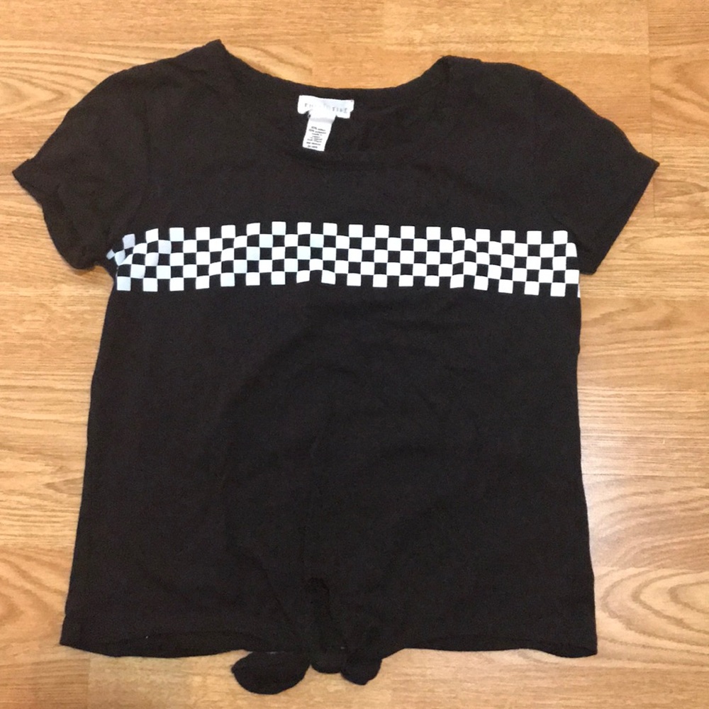Checkered Crop Top - Picture 1 of 4